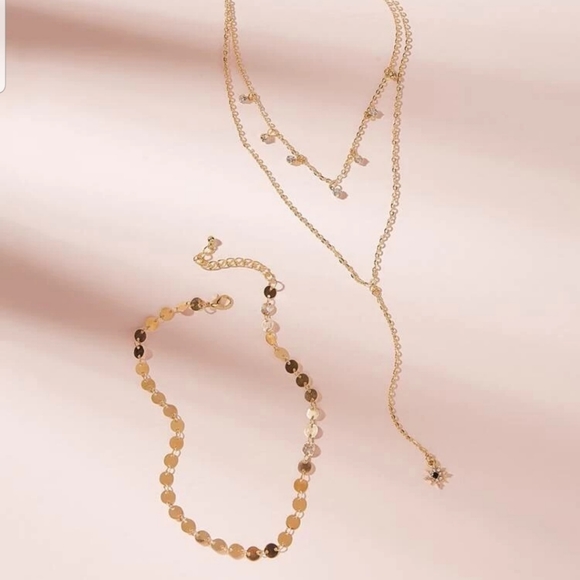 *Ima* Layered Rhinestone necklace - Picture 3 of 3